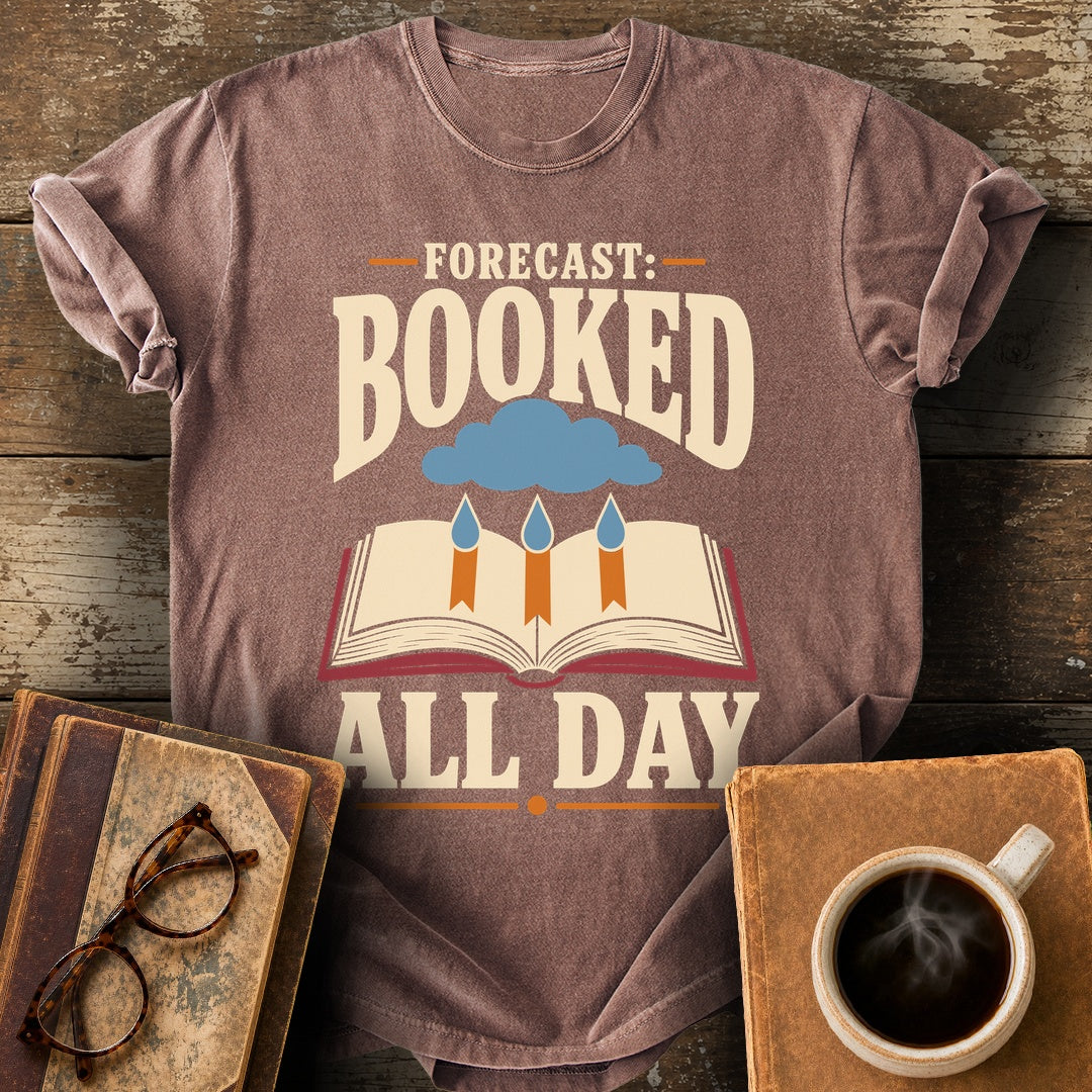 Forecast: Booked All Day Tee - espresso shirt mockup